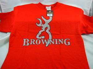 Browning SS Buckmark T shirt Authentic RED/GREY 3X 3XL  