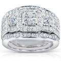   1ct TDW 3 piece Diamond Bridal Ring Set (H I, I1 I2)  