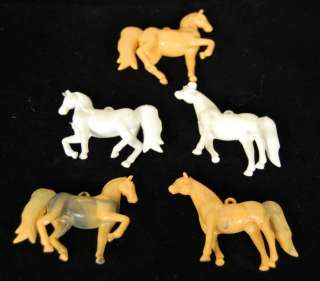 Lot Mini Plastic HORSES Animals Toy Craft Set NEW  