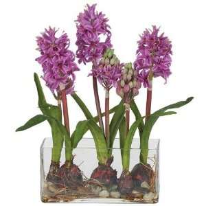 Exclusive By Nearly Natural Purple Hyacinth w/Rectangle 