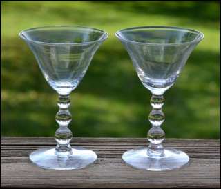 Elegant Candlewick Imperial Glass Liquor Stemmed Footed Cocktail Wine 