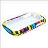 Tracfone LG 800G Net10 Rainbow Zebra Hard Case Cover +Screen Protector 