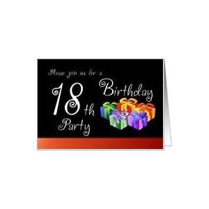  18th Birthday Party Invitation   Gifts Card Toys & Games