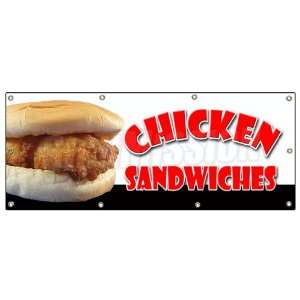   SANDWICH BANNER SIGN fried restaurant signs grill grilled Patio, Lawn