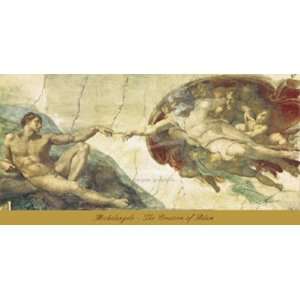  The Creation of Adam by Michelangelo Buonarroti 60x30 