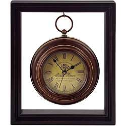 Handcrafted Argento Wall Clock In Frame  