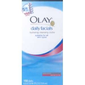  Olay Daily Facials Hydrating Cleansing Cloths   All Skin 