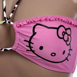Hello Kitty Ruffle Bandeau Top Bikini (Non returnable)  