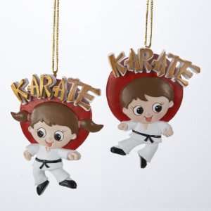  Club Pack of 12 Karate Boy and Girl Christmas Ornaments 3 