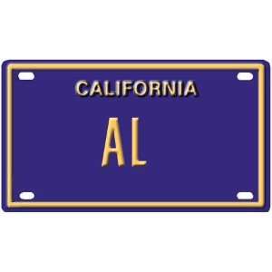  Al Mini Personalized California License Plate 