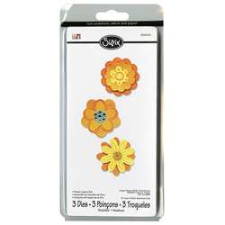 Sizzix Sizzlits Flower Layers Die Set (Package of 3)   