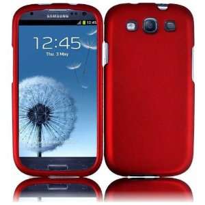 Red Rubberized HARD PROTECTOR HARD SKIN COVER CASE SNAP ON PERFECT FIT 