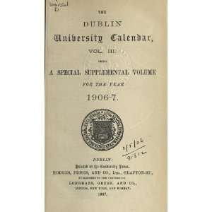  Calendar Ireland) Trinity College (Dublin Books