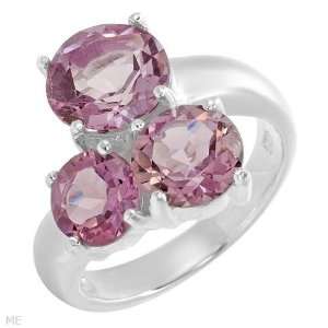 Elegant And Beautiful Brand New Three Stone Ring With 5.60Ctw Genuine 