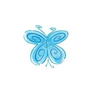    Spring Butterfly Wood Mounted Rubber Stamp