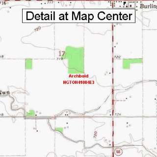   Quadrangle Map   Archbold, Ohio (Folded/Waterproof)