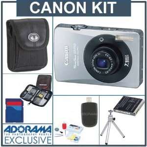  Canon Powershot SD750 Digital Elph Black, Camera Kit 