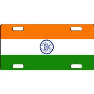 India Flag Vanity License Plate