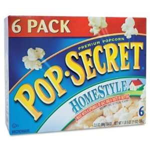 Pop Secret Microwave Popcorn   Homestyle   6 bags  Grocery 