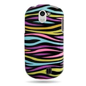 WIRELESS CENTRAL Brand Hard Snap on Shield With COLORED ZEBRA Design 