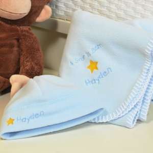  A Star is Born Personalized Baby Boy Blanket & Hat Set 