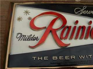 Vintage Sicks Seattle Rainier Beer Brewing Advertising Plaque Sign 