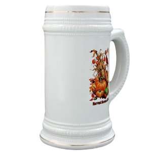 Stein (Glass Drink Mug Cup) Thanksgiving Harvest Seeds of 