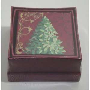   of Three jewelry Boxes Decorated With Christmas Tree 