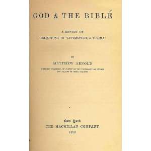  God & the Bible A review of objections to Literature 