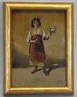 BEST Antique 18thc European Oil Painting Portrait Women Original Frame 