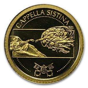  2010 1/50 oz $12 Gold Cappella Sistina (Sistine Chapel 