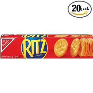 Ritz Crackers, 4 Ounce Packages (Pack of 20)  Grocery 