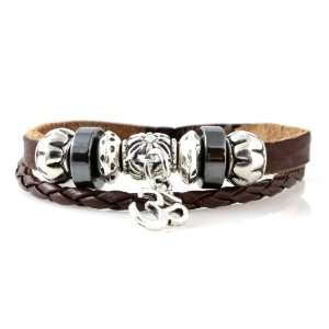  Om Leather Zen Bracelet   Fits 6 to 9 Inches Jewelry