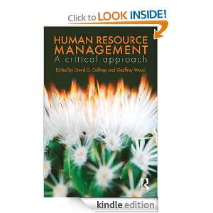 Human Resource Management A Critical Approach David G. Collings 