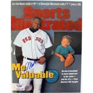  Red Sox Mo Vaughn Signed Sports Illustrated 1995 Psa/dna 