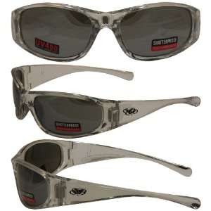   Silver and Chrome Sunglasses Flash Mirror Lenses By Global Vision