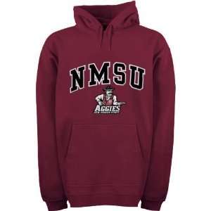 New Mexico State Aggies Soft Hand Hooded Sweatshirt (Red)  