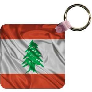  Lebanon Flag Art Key Chain   Ideal Gift for all Occassions 