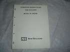 New Holland 66 baler operators operators instruction manual