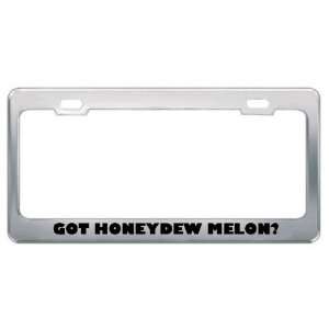 Got Honeydew Melon? Eat Drink Food Metal License Plate Frame Holder 