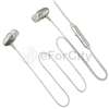   in ear stereo headset w on off mic silver quantity 1 enjoy hands free