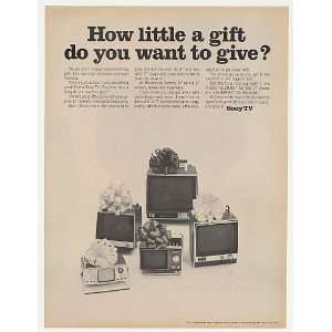   Sony Little TV Television 5 Models Give Gift Print Ad