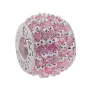  Biagi 925 Sterling Silver CZ Stone Light Pink Ice Crystal Decorative 