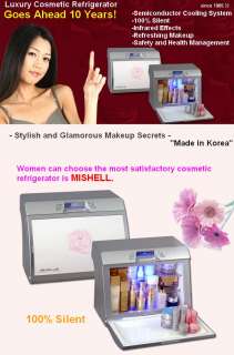 New Cosmetics Fridge Makeup Storage Refrigerator White  