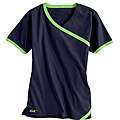 IguanaMed Womens Cross Over Navy Blue Top  