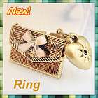   New Bronze Fashion Heart Drop Cute Envelope Finger Adjustable Ring
