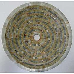 DeNovo Green/ Honey Onyx Mosaic Stone Sink  