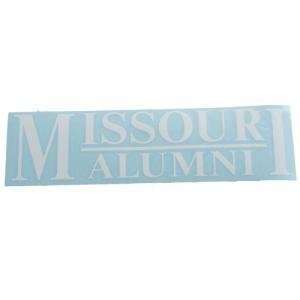  Missouri 3x10 Alumni Transfer Decal   White Sports 