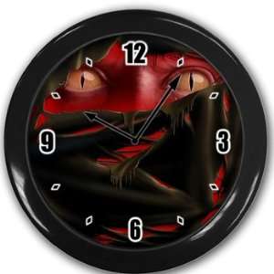  Red Demon Wall Clock Black Great Unique Gift Idea Office 