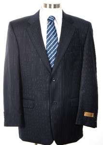 NWT Navy Pinstriped Donald Trump 36S Mens Wool Suit $550  